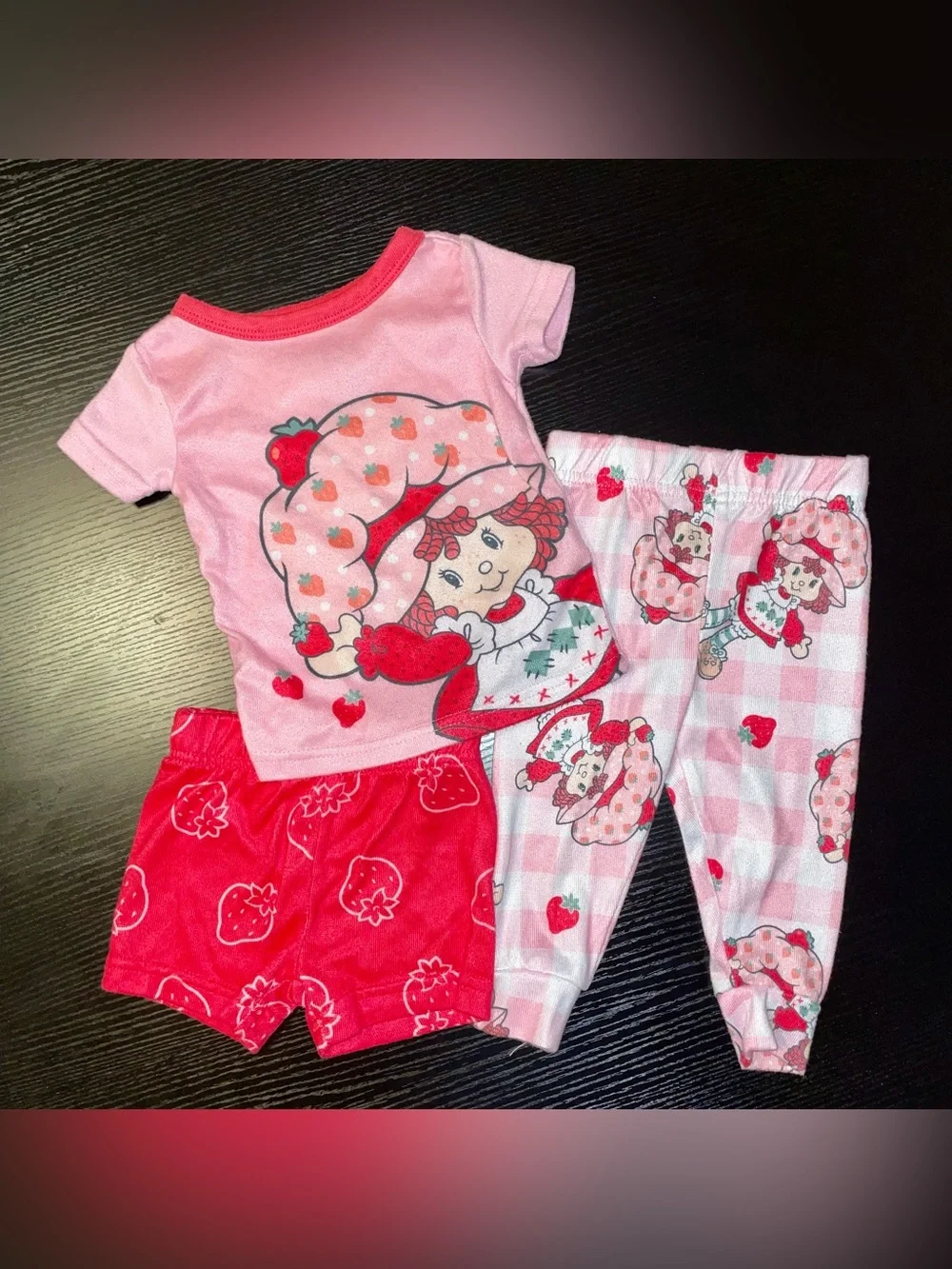 3pc Strawberry Shortcake Pajama Set